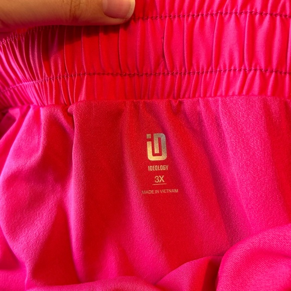 NWT Ideology Sz 3X Women’s Fiery Pink Athletic Lined Drawstring Workout Shorts! - Picture 6 of 11